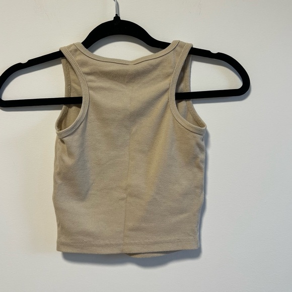 🔥Beige Ribbed Tank Top - Picture 5 of 5